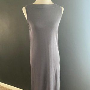 Malo Knit Maxi Dress, Gray Knit Maxi